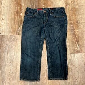 AG Adriano Goldschmied The Crop Dark Wash Capri Jeans Woman's Sz 29